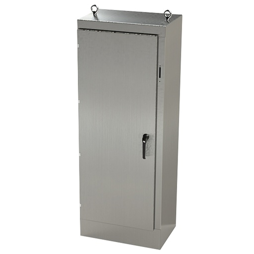 [SCE-72XM2818SS] NEMA 4X Disconnect Enclosure, Free Standing, 72" H x 28" W x 18" D, 304 Stainless Steel