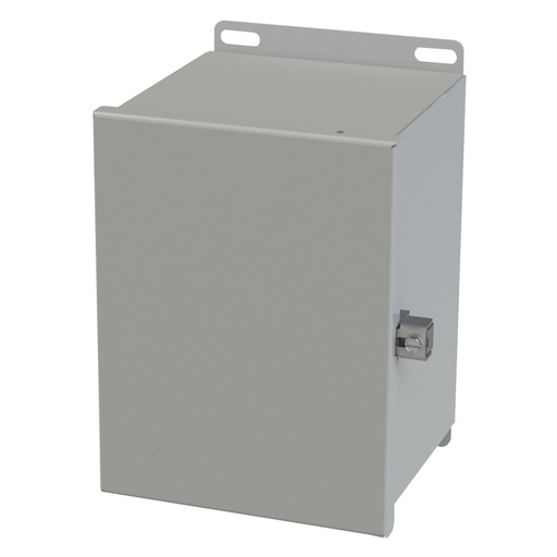 [SCE-8066CHNF] NEMA 3R, 4, 12 Enclosure, Wallmount, 8.125" H x 6" W x 6" D, Carbon Steel, Powder Coat gray