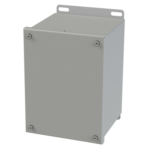 [SCE-8066SC] NEMA 3R, 4, 12 Enclosure, Wallmount, 8.125" H x 6" W x 6" D, Carbon Steel, Powder Coat gray