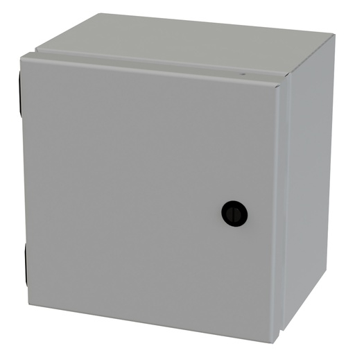 [SCE-8086ELJ] NEMA 3R, 4, 12 Junction Box, Wallmount, 8" H x 8" W x 6" D, Carbon Steel, Powder Coat gray
