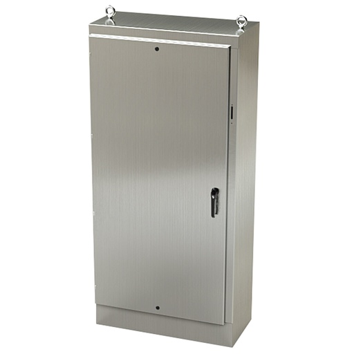[SCE-84XM4018SS] NEMA 4X Disconnect Enclosure, Free Standing, 84" H x 40" W x 18" D, 304 Stainless Steel