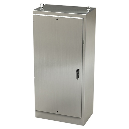 [SCE-84XM4024SS] NEMA 4X Disconnect Enclosure, Free Standing, 84" H x 40" W x 24" D, 304 Stainless Steel
