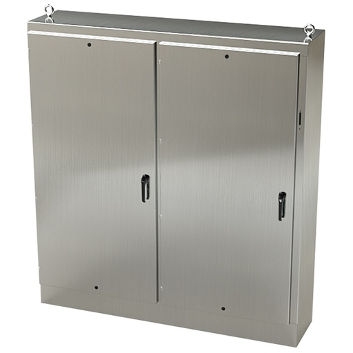[SCE-84XM7818SS] NEMA 4X Disconnect Enclosure, Free Standing, 84" H x 78" W x 18" D, 304 Stainless Steel