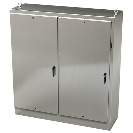 [SCE-84XM7824SS] NEMA 4X Disconnect Enclosure, Free Standing, 84" H x 78" W x 24" D, 304 Stainless Steel
