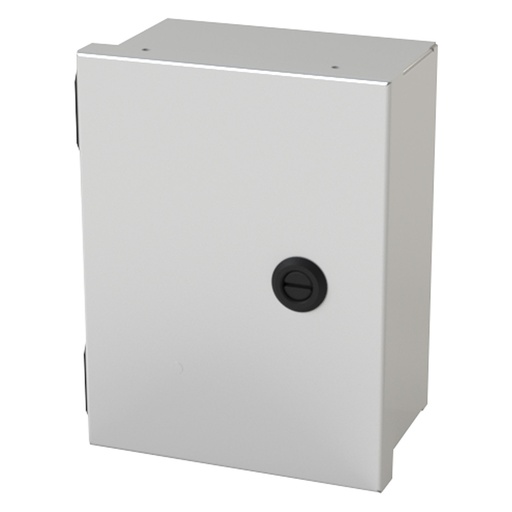 [SCE-8N604LP] NEMA 1 Enclosure, Wallmount, 8" H x 6" W x 4" D, Carbon Steel, Powder Coat gray