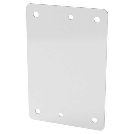 [SCE-8N6MP] Enclosure Sub-Panel, 6" H x 4" W, Carbon Steel, Powder Coat White