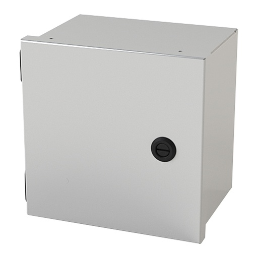 [SCE-8N806LP] NEMA 1 Enclosure, Wallmount, 8" H x 8" W x 6" D, Carbon Steel, Powder Coat gray