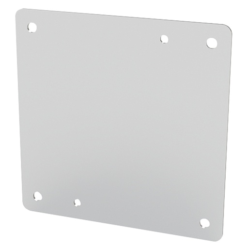 [SCE-8N8MP] Enclosure Sub-Panel, 6" H x 6" W, Carbon Steel, Powder Coat White