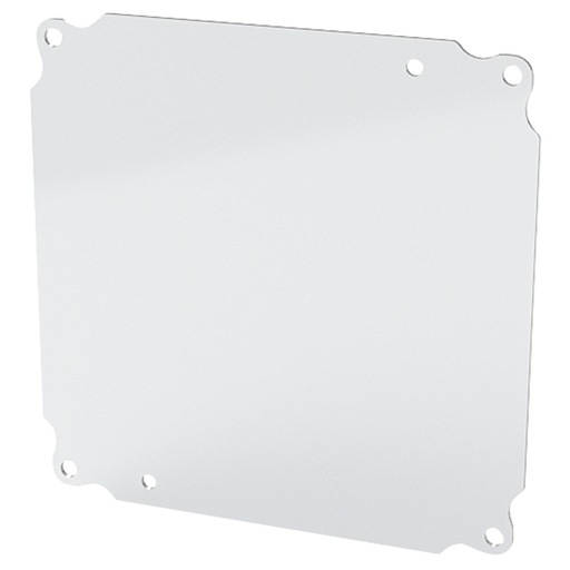 [SCE-8P8] Enclosure Sub-Panel, 7" H x 7" W, Carbon Steel, Powder Coat White