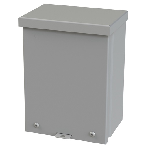 [SCE-8R64] NEMA 3R Enclosure, Wallmount, 8" H x 6" W x 4" D, Galvannealed Steel, gray