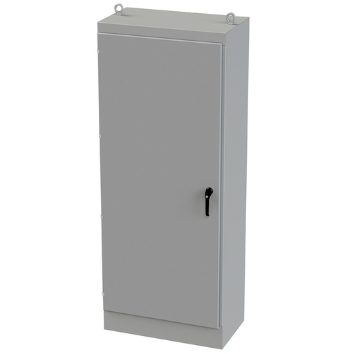 [SCE-903620FS] NEMA 12 Enclosure, Free Standing, 90" H x 36" W x 20" D, Carbon Steel, Powder Coat gray