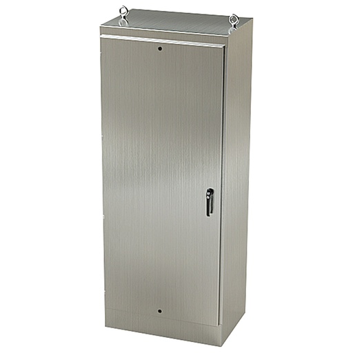 [SCE-90EL3620SSFS] NEMA 4X Enclosure, Free Standing, 90" H x 36" W x 20" D, 304 Stainless Steel