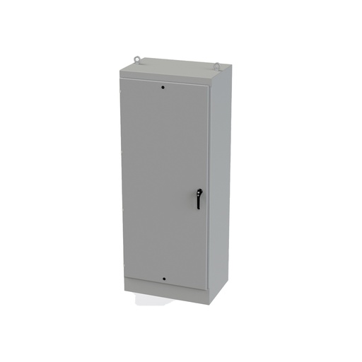 [SCE-90EL3624FS] NEMA 12 Enclosure, Free Standing, 90" H x 36" W x 24" D, Carbon Steel, Powder Coat gray