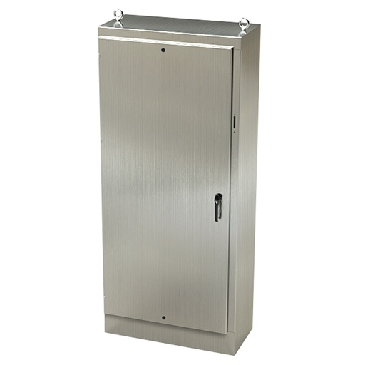 [SCE-90XM4018SS] NEMA 4X Enclosure, Free Standing, 90" H x 40" W x 18" D, 304 Stainless Steel