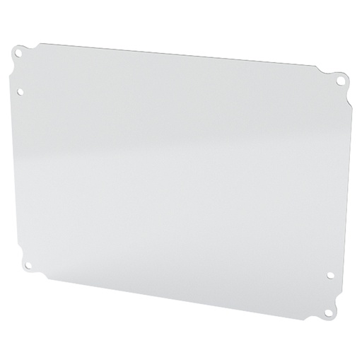 [SCE-9P12L] Enclosure Sub-Panel, 8" H x 11" W, Carbon Steel, Powder Coat White