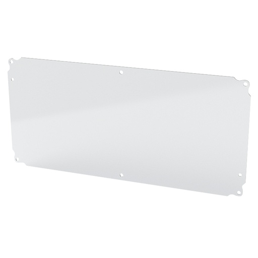 [SCE-9P18L] Enclosure Sub-Panel, 8" H x 17" W, Carbon Steel, Powder Coat White