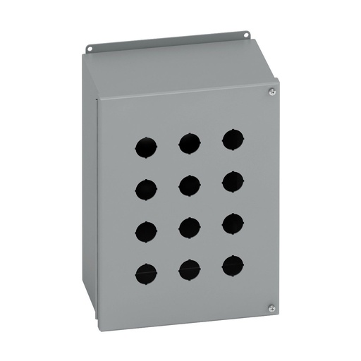 [SCE-9PBX] 9 Hole, Push Button Enclosure, Extra Deep, 30.5mm Holes, 9.5H x 8.5W x 4.75D