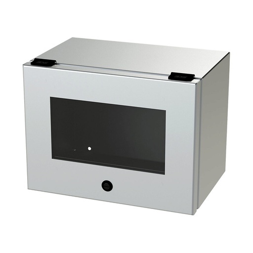 [SCE-L9128ELJWSS] NEMA 4X Stainless Steel Trough Enclosure WIth Viewing Window, 9x12x8