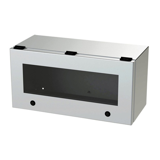 [SCE-L9188ELJWSS] NEMA 4X Stainless Steel Trough Enclosure WIth Viewing Window, 9x18x8