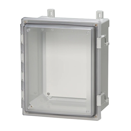 [AR16148CHSST] Poly Enclosure, Clear Cover, S.S. Quick Latch, 16x14x8, AR16148CHSST