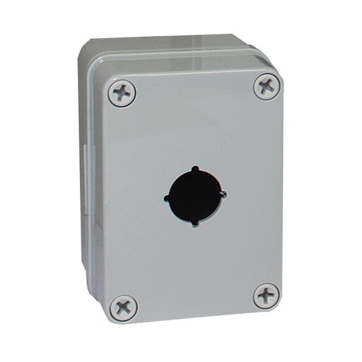 [ULPBPCB85G1] Push Button Enclosure, One 30mm hole, Gray Cover, 4 x 3 x 3 Inches, ULPBPCB85G1