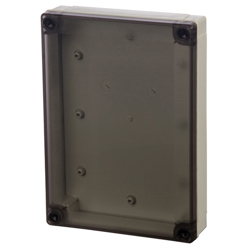 [ULPC150-35LT] Plastic Enclosure Box, NEMA 4X, Smoked Clear Cover, 7x5x1.5 Inch