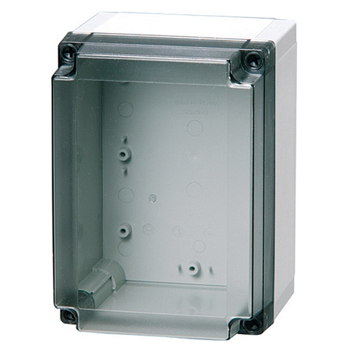 [ULPC150-85XHT] Plastic Enclosure Box, NEMA 4X, Smoked Clear Cover, 7x5x3 Inch