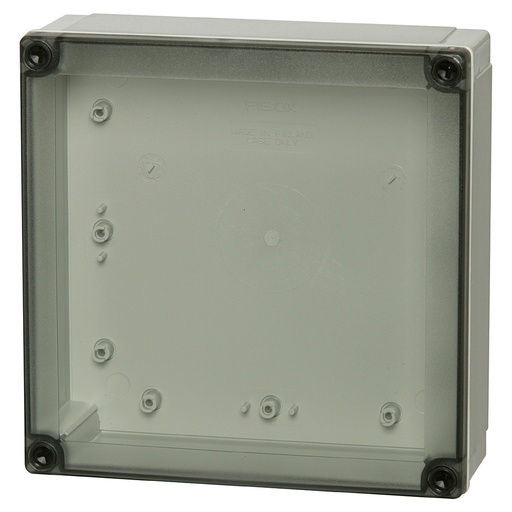 [ULPC175-100HT] Plastic Enclosure Box, NEMA 4X, Smoked Clear Cover, 7x7x4 Inch