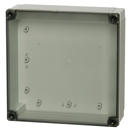 [ULPC175-150HT] Plastic Enclosure Box, NEMA 4X, Smoked Clear Cover, 7x7x6 Inch