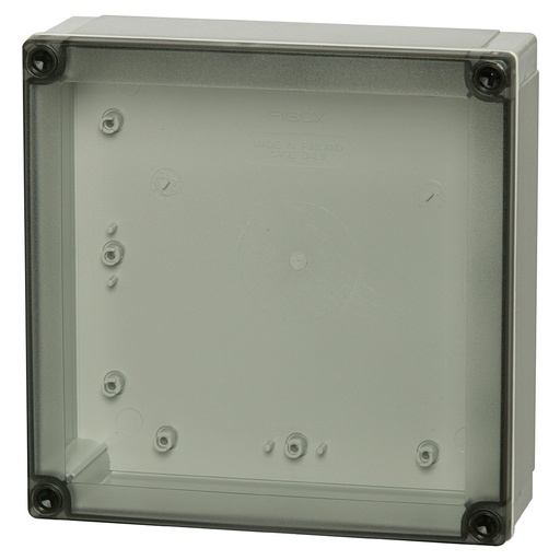 [ULPC175-60HT] Plastic Enclosure Box, NEMA 4X, Smoked Clear Cover, 7x7x2.5 Inch