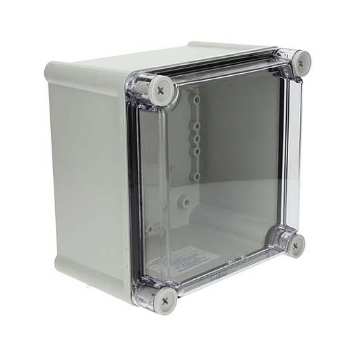 [ULPC191913T] Plastic Electrical Enclosure, 7x7x5 Inches, Clear Screw Cover