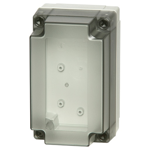 [ULPC200-150HT] Plastic Enclosure Box, NEMA 4X, Smoked Clear Cover, 10x7x6 Inch