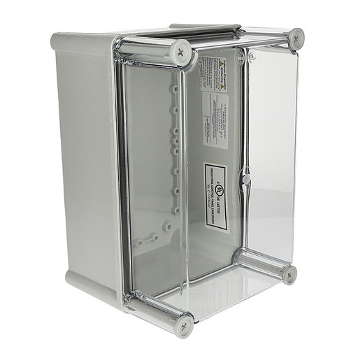 [ULPC281913T] Plastic Electrical Enclosure, 11x7x5 Inches, Clear Screw Cover