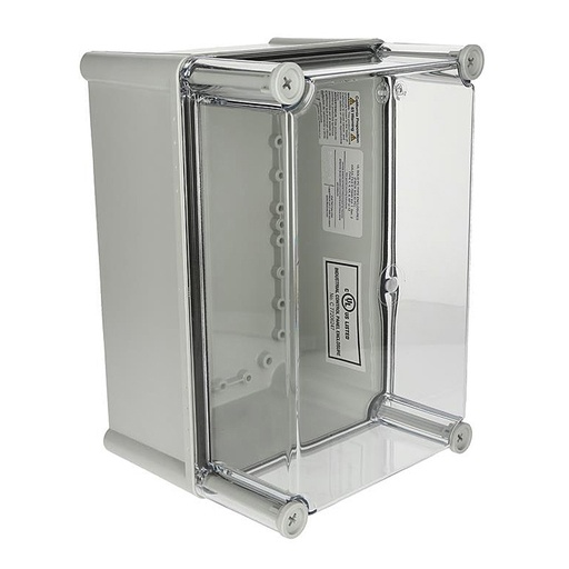 [ULPC282813T] Plastic Electrical Enclosure, 11x11x5 Inches, Clear Screw Cover