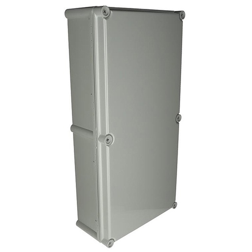 [ULPC562813G-3FSH] Plastic Electrical Enclosure, 22.1x11x5 Inches,  Gray Hinged Cover