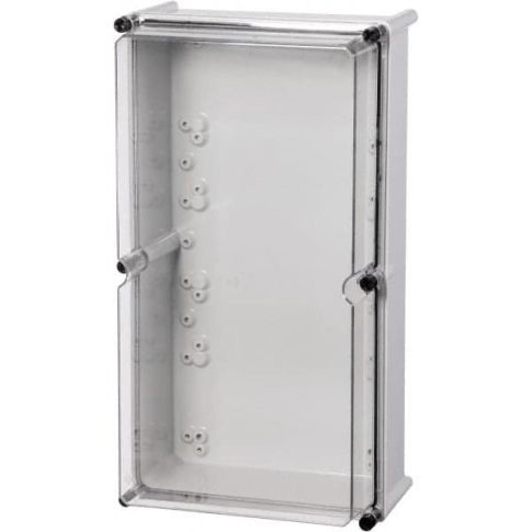 [ULPC563818T-3FSH] Plastic Electrical Enclosure, 22.1x15x7 Inches, Clear Hinged Cover