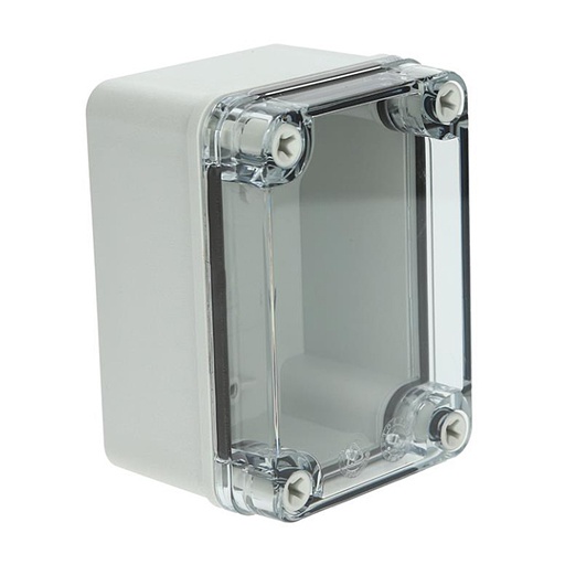 [ULPCB65T] Plastic Electrical Enclosure, 4.3x3x2 Inches, Clear Screw Cover