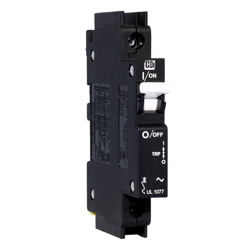 [QY113DMU201] 1 Amp, 1 Pole, 80 V DC, Trip Curve: C, Hydraulic Magnetic Circuit Breaker, DIN Rail Mount, UL 489A