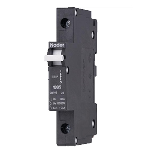 [NDB5-J415-1P] 15 Amp, 1 Pole, 240V AC, Trip Curve: C, DIN Rail Mount-Hydraulic-Magnetic Circuit Breaker, UL1077