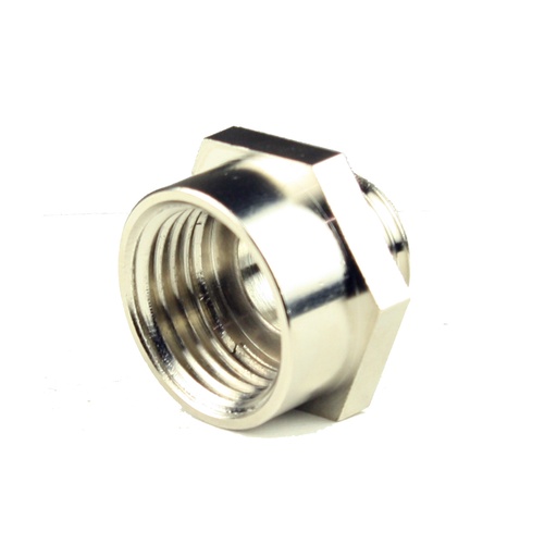 [12903020] M16-1.5 to 1/2" NPT Thread Adapter | Metric to NPT Conversion | Metal | M16 Male to 1/2" NPT Female | Industrial Thread Adapter