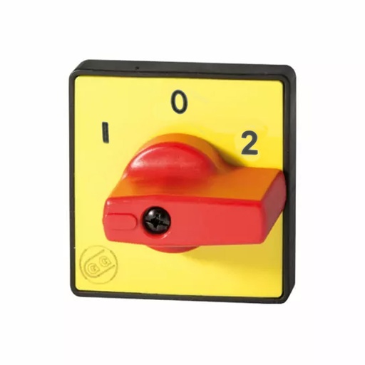 [002-0008] Red Yellow Handle for 12A, 16A, 20A changeover switch, 3 Position