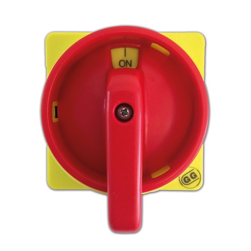 [050-0001-L] Red Rotary Disconnect Switch Handle, 2 Position, Lockable, SE Series