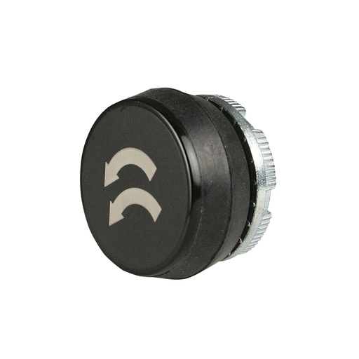 [PL005032] 22mm Black Push Button with White 2-Speed Counter Clockwise (Reverse Rotation) | Compatible with P02, P03, PL, PLB & TLP Series Pendant Stations