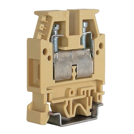 [BBC04] Screw Clamp Connection, 1-Level Feed-thru DIN Rail Terminal Block, 20-10 AWG