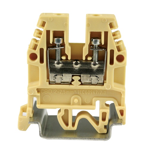 [CB110] DIN Rail Feed Through Terminal Block, Screw Terminal Block With 20 Amp, 20-12 AWG, 600V, UL Rating, 5.5mm Width 