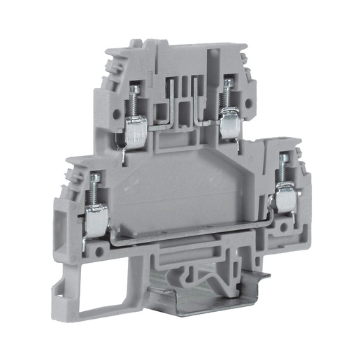 [DA100GR] 2 Level Blade Fuse Terminal Block, DIN Rail Mount, Accepts Blade Fuse On Upper Level, 