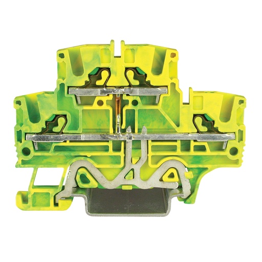 [EFDE200] 2 Level Push-In Ground Terminal Block, 24-12 AWG, UL