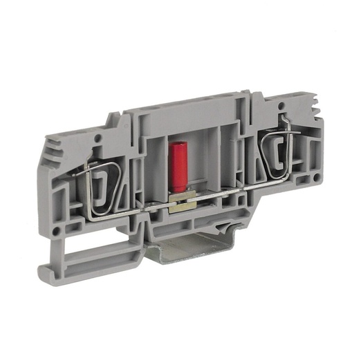 [HB200GR] Spring Terminal Block With A Sliding Link Disconnect, DIN Rail Mount, 24-8 AWG, 35A, 600V, 8.2mm Screwless Terminal Block, Gray, 