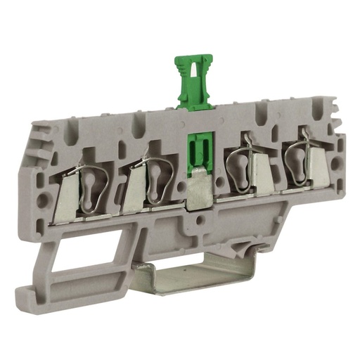 [HMS10GR] DIN Rail Spring Type Circuit Disconnect Terminal Block, Opens 2 Wires From 2 Wires