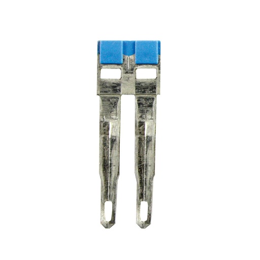 [PTP0302B] Push-In Easy Bridge Plus Insulated Jumpers, for 5.2mm pitch terminal blocks, Blue,2 position